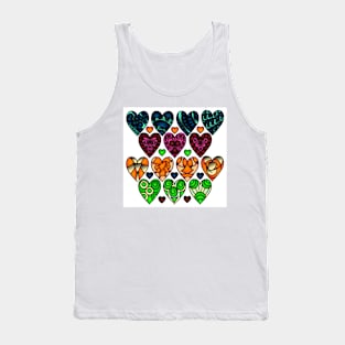 Love Hearts 42 (Style: 13) Tank Top